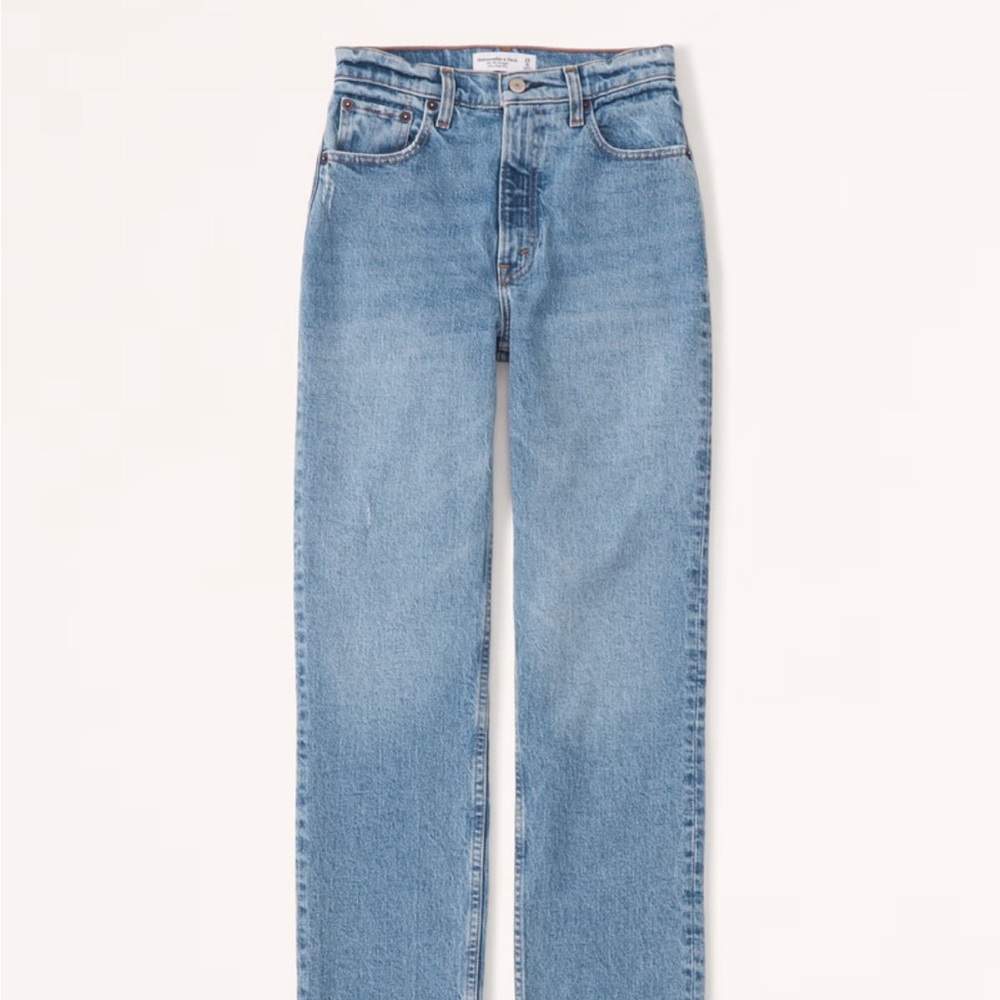 Abercrombie & Fitch Blue Straight Leg Jeans